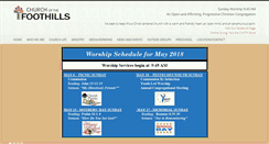 Desktop Screenshot of churchofthefoothills.org