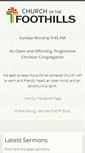 Mobile Screenshot of churchofthefoothills.org